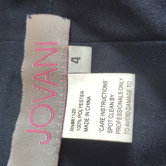 Jovani Navy Sparkle Strapless Formal Fluted Gown 4 - Picture 11 of 12